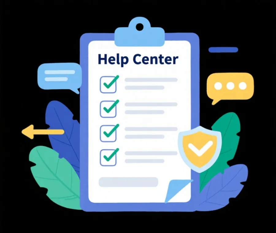 幫助中心操作說明示意圖